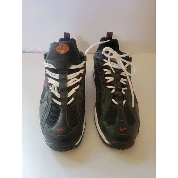 Nike Air Men's Black Rare Lace-Up Athletic Football Shoes Size 13 - Picture 1 of 6